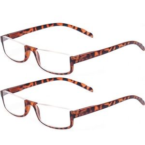 +2.25 Half Moon Frame Reading Glasses - set of 2